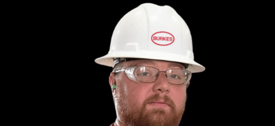 Burkes Mechanical technician on a mechanical services project